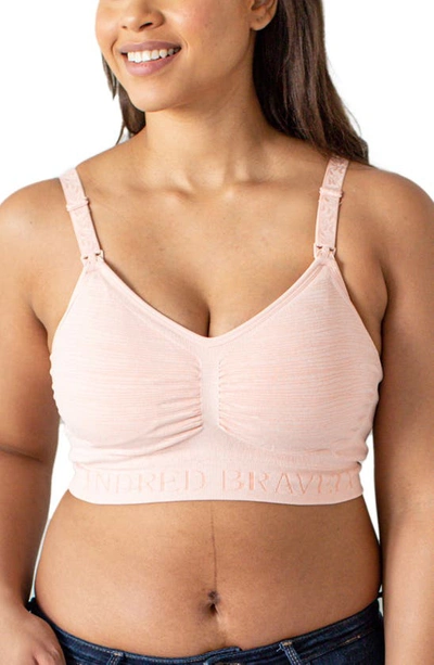 Kindered Bravely Sublime Hands-free Pumping/nursing Bra In Pink Heather