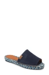 Toni Pons Teide Espadrille Sandal In Navy Suede