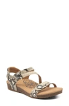 AETREX JILLIAN BRAIDED LEATHER STRAP SANDAL,SC497