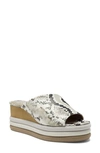 Vince Camuto Pendrea Platform Wedge Sandal In Taupe