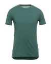 Solid ! T-shirts In Green