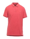 Sundek Man Polo Shirt Red Size Xxl Cotton In Red