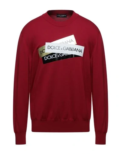 Dolce & Gabbana Sweaters In Brick Red