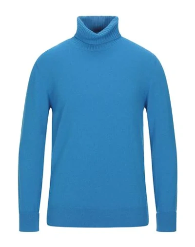 Ballantyne Turtlenecks In Azure