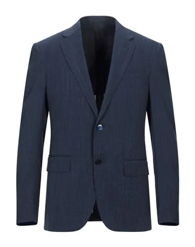 Ermenegildo Zegna Suit Jackets In Blue