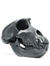 Parts Of Four Monkey Skull Decorative Object In Silver