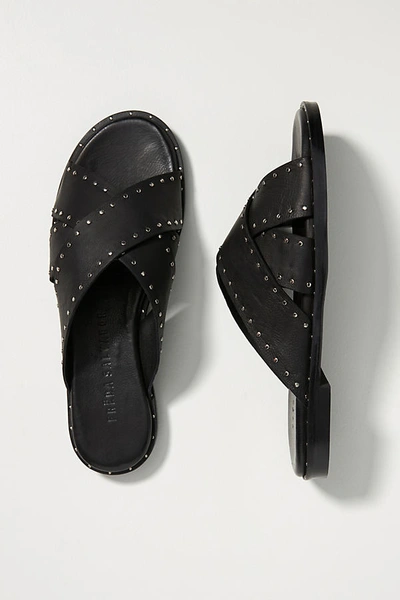 Freda Salvador Dew Studded Sandals In Black