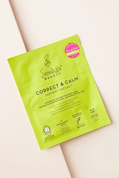 Seoulista Correct & Calm Sheet Mask In Yellow