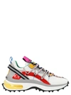 Dsquared2 Multi-panel Lace-up Sneakers In Multicolor