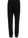 Versace Logo-embroidered Track Pants In Black