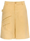 Jacquemus Le Short Colza Bermuda Shorts In Yellow