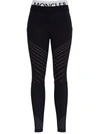 MONCLER LEGGINGS IN ELASTIC FABRIC WITH LOGO,8H74310899A6999