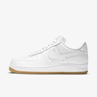Nike White Gum Air Force 1 '07 Sneakers In White/white/brown