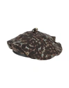 GIORGIO ARMANI GIORGIO ARMANI WOMAN HAT DARK BROWN SIZE 7 VISCOSE, WOOL, MULBERRY SILK,46739412SX 4