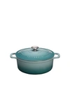 FRENCH HOME CHASSEUR ENAMELLED CAST IRON ROUND DUTCH OVEN, 6.25 QUART
