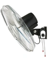 Optimus F-4187 18" Industrial Grade High Velocity Oscillating Wall Fan In Gray