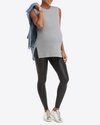 Spanx Plus-size Mama Maternity Faux Leather Leggings In Very Black