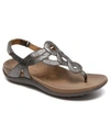 Rockport Ridge Toe Post Womens Thong Ankle Strap Slingback Sandals In Gray