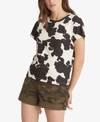 Sanctuary The Perfect Animal Print Cotton & Modal Top In Small Pony