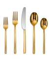 CAMBRIDGE BEACON GOLD MIRROR 20-PIECE FLATWARE SET, SERVICE FOR 4