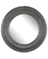 Ab Home 45" Matis Classic Round Mirror In Gray