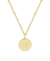 Brook & York Lizzie Initial Pendant In Gold- M