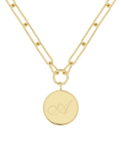 Brook & York Callie Initial Pendant In Gold- A