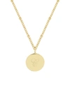 Brook & York Lizzie Initial Pendant In Gold- C