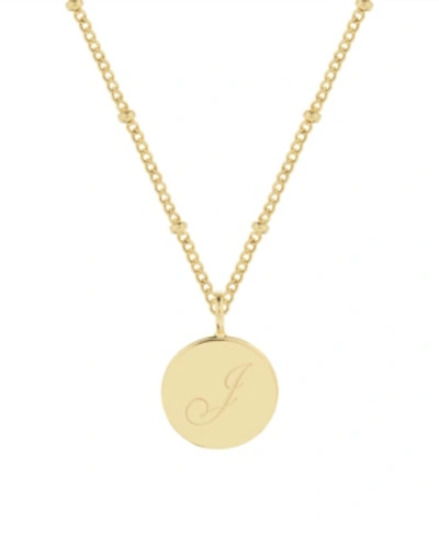 Brook & York Lizzie Initial Pendant In Gold- J