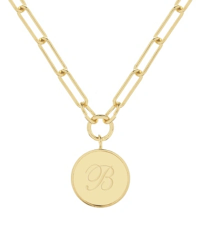 Brook & York Callie Initial Pendant In Gold- B