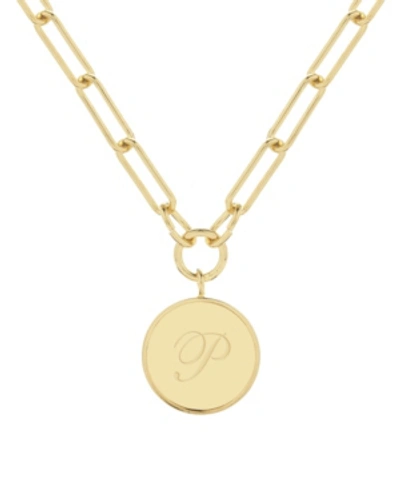 Brook & York Callie Initial Pendant In Gold- P