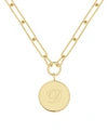 Brook & York Callie Initial Pendant In Gold- D