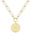 Brook & York Callie Initial Pendant In Gold- O