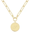 Brook & York Callie Initial Pendant In Gold- S