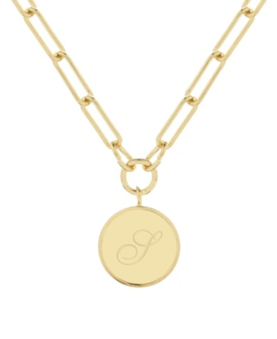 Brook & York Callie Initial Pendant In Gold- S