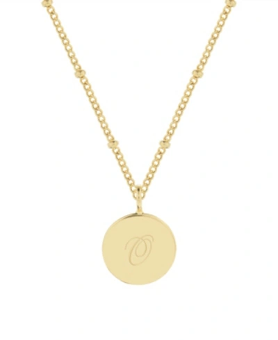Brook & York Lizzie Initial Pendant In Gold- O