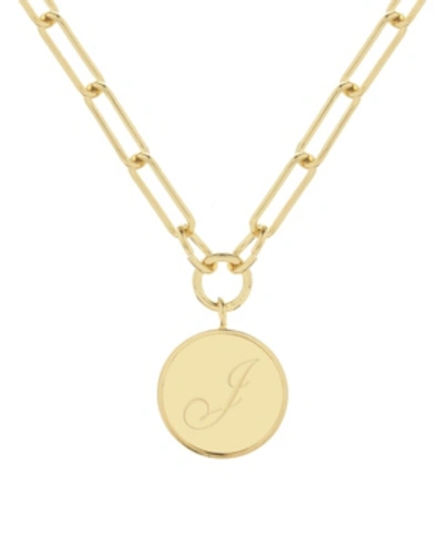 Brook & York Callie Initial Pendant In Gold- J