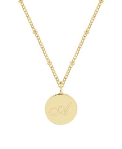 Brook & York Lizzie Initial Pendant In Gold- A