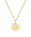Brook & York Lizzie Initial Pendant In Gold- I