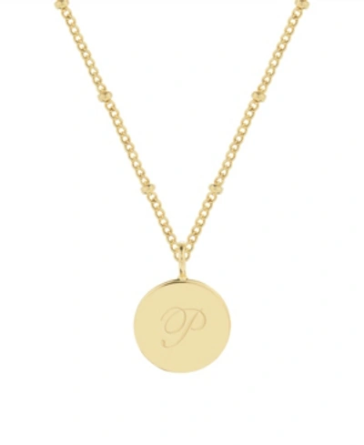 Brook & York Lizzie Initial Pendant In Gold- P