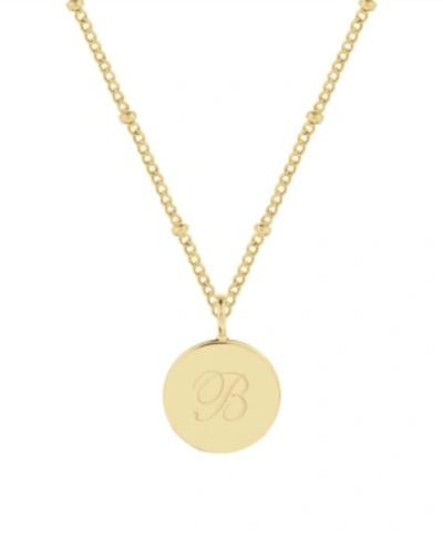 Brook & York Lizzie Initial Pendant In Gold- B