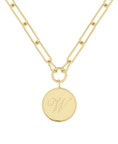 Brook & York Callie Initial Pendant In Gold- W