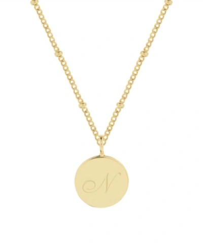 Brook & York Lizzie Initial Pendant In Gold- N