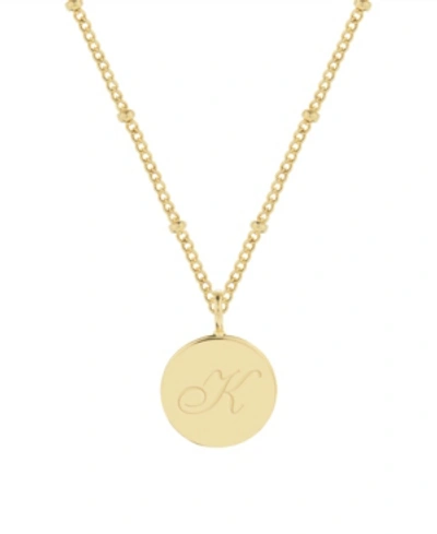 Brook & York Lizzie Initial Pendant In Gold- K