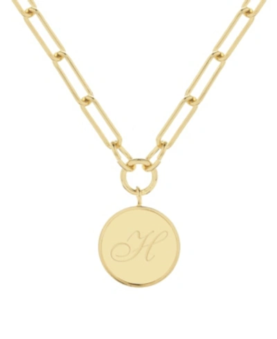 Brook & York Callie Initial Pendant In Gold- H