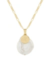 Brook & York Olive Initial Charm Pendant In Gold- K