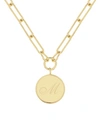 Brook & York Callie Initial Pendant In Gold- M