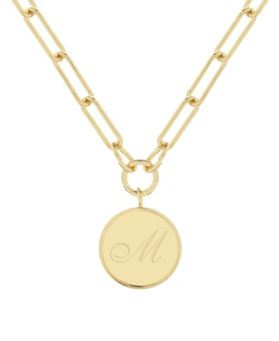 Brook & York Callie Initial Pendant In Gold- M