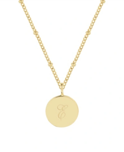 Brook & York Lizzie Initial Pendant In Gold- E