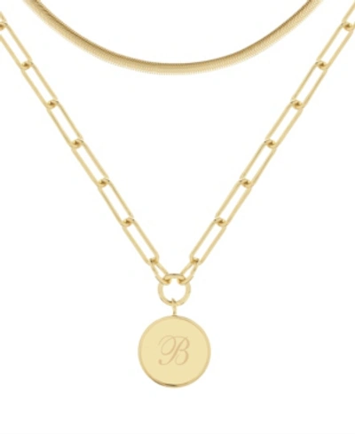 Brook & York Callie Initial Layering Set In Gold- B
